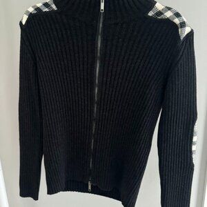 Women's Black Ribbed Sweater